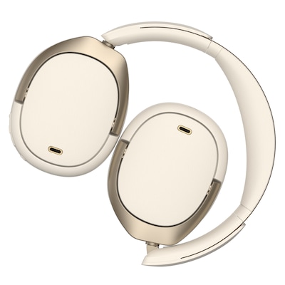 Edifier Wireless Active Noise Canceling Folding Over-Ear Headphones, Bluetooth, Ivory (WH950NB)