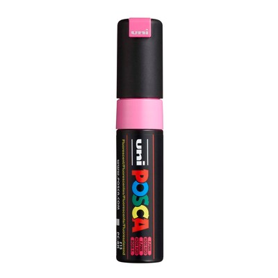 POSCA PC-8K Water Based Paint Marker, Broad Chisel Tip, Fluorescent Pink, 2/Pack (UBCPC8KFPINK-2)