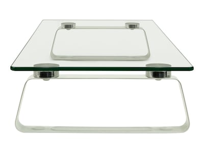 Mount-It! Monitor Stand, Clear/Silver (MI-7262-DS)