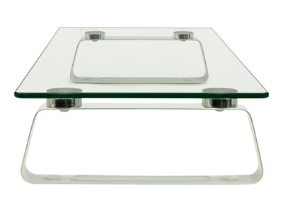 Mount-It! Monitor Stand, Clear/Silver (MI-7262-DS)