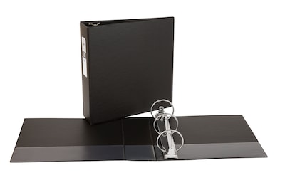 Avery 3" 3-Ring Non-View Binders, Black (03602)