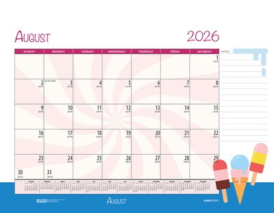 2026-2027 House of Doolittle Seasonal Holiday 22" x 17" Academic Yearly Wall Calendar (1395-27)