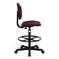 Flash Furniture Mid Back Fabric Ergonomic Drafting Stool, Burgundy (BT659BY)