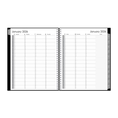 2026 Blue Sky Enterprise 8.5 x 11  Weekly & Monthly Appointment Book, Plastic Cover, Black (111289-26)