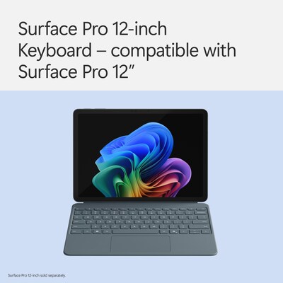 Microsoft Surface Pro 12 Keyboard Cover with Slim Pen 2, Ocean (EP2-33077)