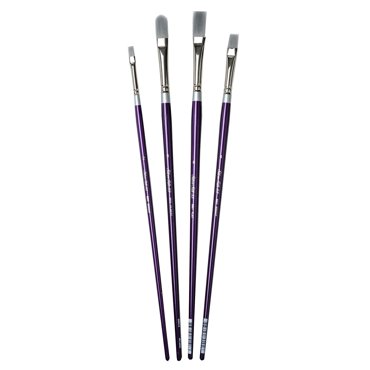Silver Brush Silver Silk LH 4-Piece Brush Pack (SLVSK8004)