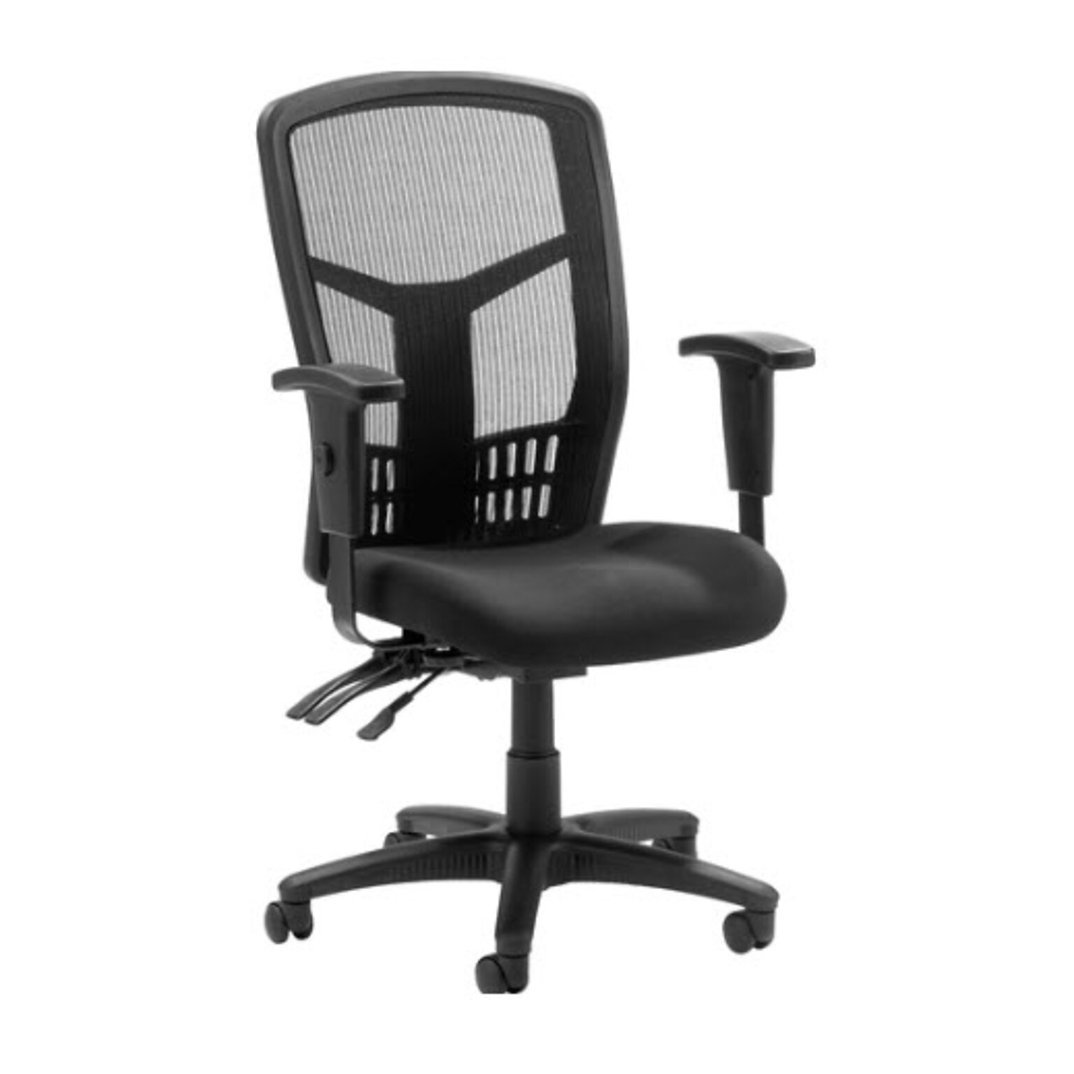 Lorell Executive High-Back Mesh Chair, 28.5W x 28.5D x 45H, Black (LLR86200)