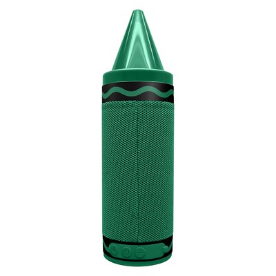 Crayola Wireless Bluetooth Portable Crayon Speaker with FM Radio, Green (CBT450GRN)