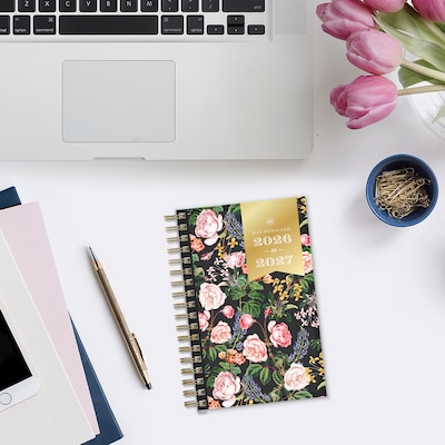 2026-2027 Blue Sky Day Designer Ophelia 3" x 6" Academic Year Weekly & Monthly Planner, Plastic Cover (158164)