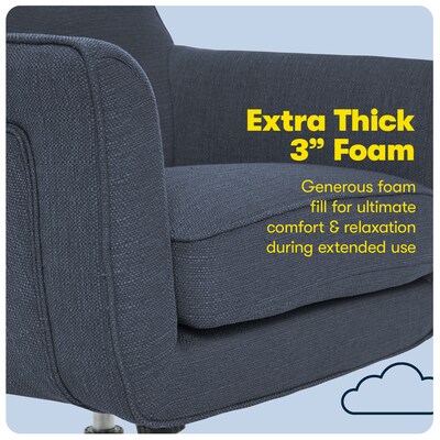 Serta Style Ashland Fabric Swivel Computer and Desk Chair, Blue (47140A)