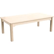 Flash Furniture Bright Beginnings Hercules Rectangular Table, 47.25 x 23.5, Beech (MK-ME088010-GG)