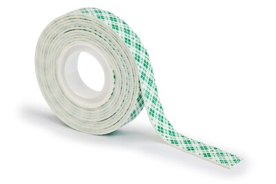 Scotch Double-Sided Indoor Mounting Tape, 0.5 in x 2.2 yds, White, 1 Roll/Pack (110S)