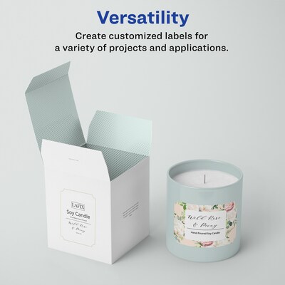 Avery Laser/Inkjet Decorative Edge Multipurpose Labels, 2 x 3, White, 200 Labels/Pack (94267)