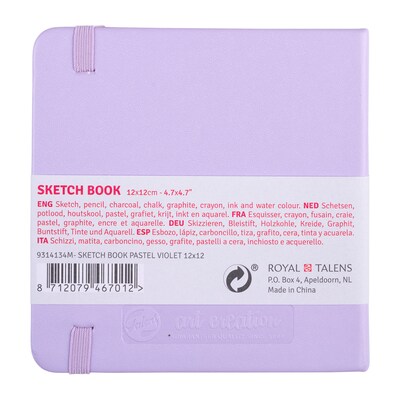 Talens Art Creation 4.7" x 4.7" Sketch Book, 80 Sheets/Book, 5/Bundle (TLN9314134M-5)