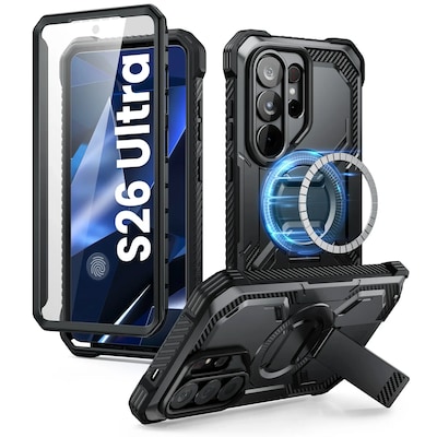 i-Blason Armorbox Rugged Phone Case for Galaxy S26 Ultra, Shock Absorbing, Black (Galaxy2026-S26Ultra-Armorbox-SP-Black)