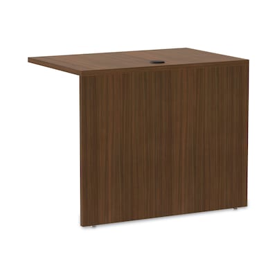 Alera Valencia Series 35" Reversible Return/Bridge Shell, Modern Walnut (ALEVA353624WA)
