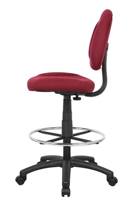 Boss® Drafting Stool w/ Footring; Burgundy