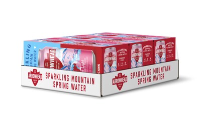 Arrowhead First Light Strawberry Lychee Flavored Sparkling Water, 12 oz., 24 Cans/Carton (19990946)