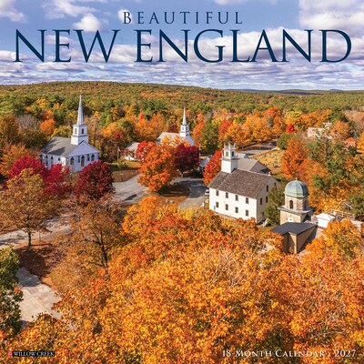 2027 Willow Creek Beautiful New England 12 x 12 Monthly Wall Calendar, Assorted Colors (59111)
