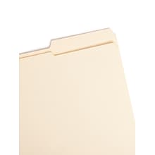 Smead File Folders, Reinforced 2/5-Cut Right Position, Guide Height, Letter Size, Manila, 100/Box (1