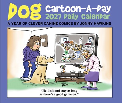 2027 Willow Creek Dog Cartoon-a-Day by Jonny Hawkins 5.4" x 6.2" Day-to-Day Calendar (63422)