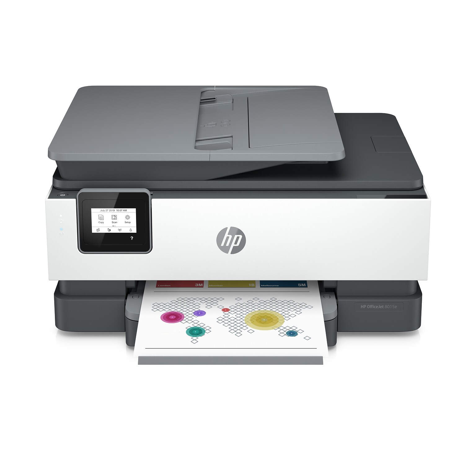 HP OfficeJet 8015e Wireless Color Inkjet Printer, All-In-One, Print, Scan, Copy (228F5A#B1H)