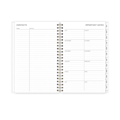 2025-2026 Blue Sky Smoke 5" x 8" Academic Year Weekly & Monthly Planner, Plastic Cover, Multicolored (133682-A26)