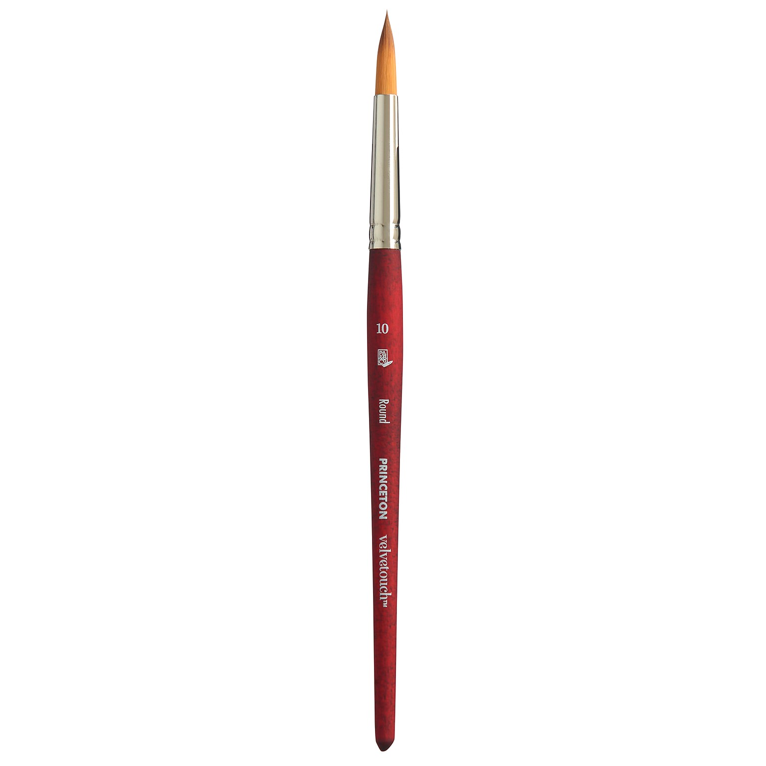 Princeton Velvetouch Short Handle Mixed Media Synthetic Size 10 Paintbrush (PBXP3950R10)