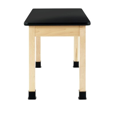 Diversified Woodcrafts School Classroom Rectangular Science Lab Table, 48 x 24, Light Hardwood (P710LBBM30N)