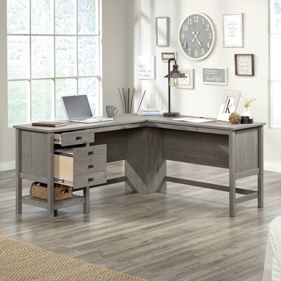 Sauder Cottage Road 65"W L-Shaped Desk, Mystic Oak (428224)