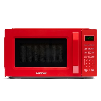 Farberware 0.7 cu. ft. Countertop Microwave, Red (FMO07WEIRD)