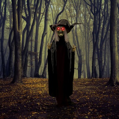 Haunted Hill Farm Life-Size Poseable Witch (HHWITCH-27FLSA)