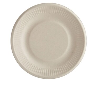 World Centric Compostable 6 Plant Fiber Plates, 1000/Carton (WORPLSCU6LFP)