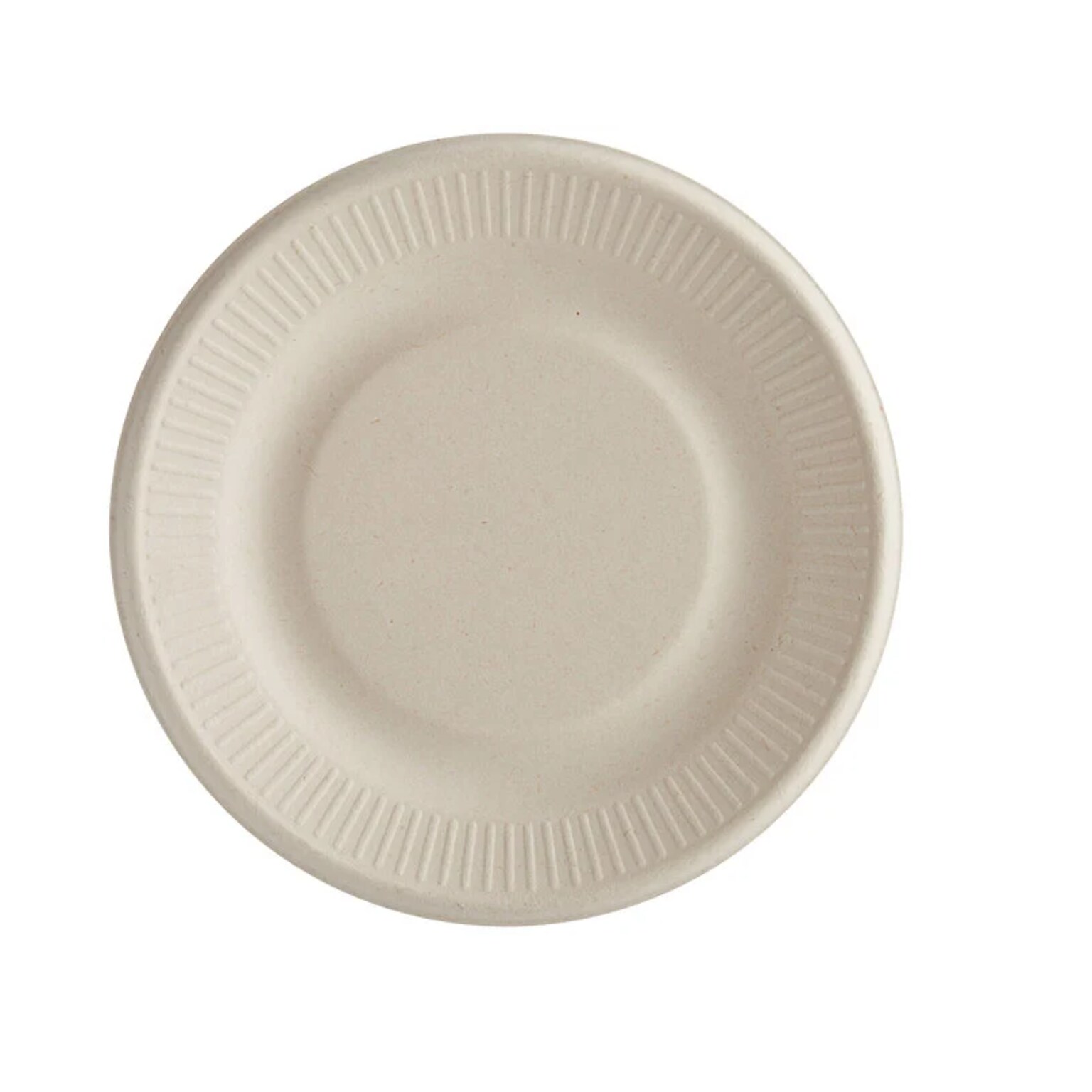 World Centric Compostable 6 Plant Fiber Plates, 1000/Carton (WORPLSCU6LFP)