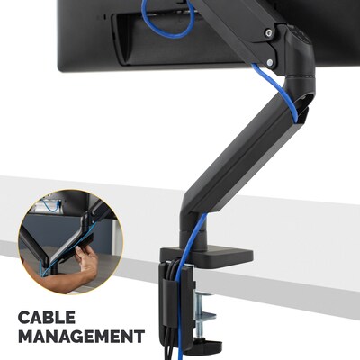 Fellowes Platinum Series Adjustable Arm, Up to 32" Monitor, Black (8043301)
