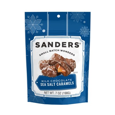 Sanders Holiday Milk Chocolate Sea Salt Caramel Pieces, 7 oz. (MRY31097)
