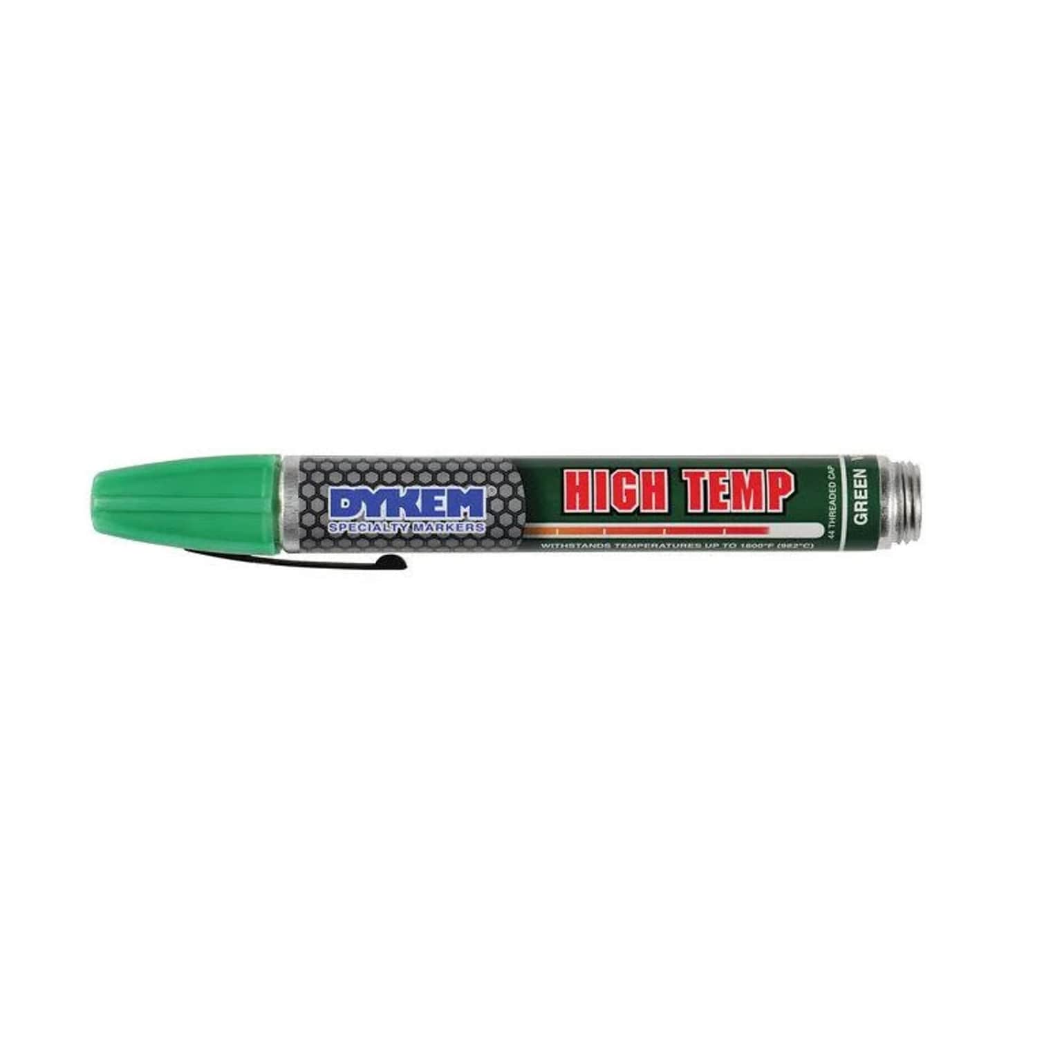 DYKEM High Temp 44 Valve Action Paint Marker, Medium Tip, Green (44266)