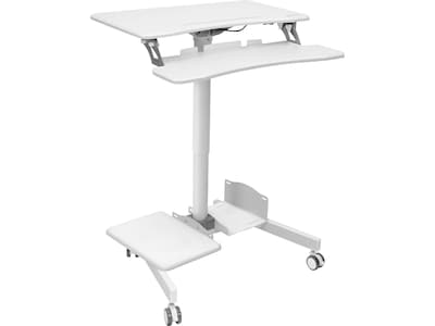 Mount-It! 28W Adjustable Steel Standing Desk, White (MI-7979W)