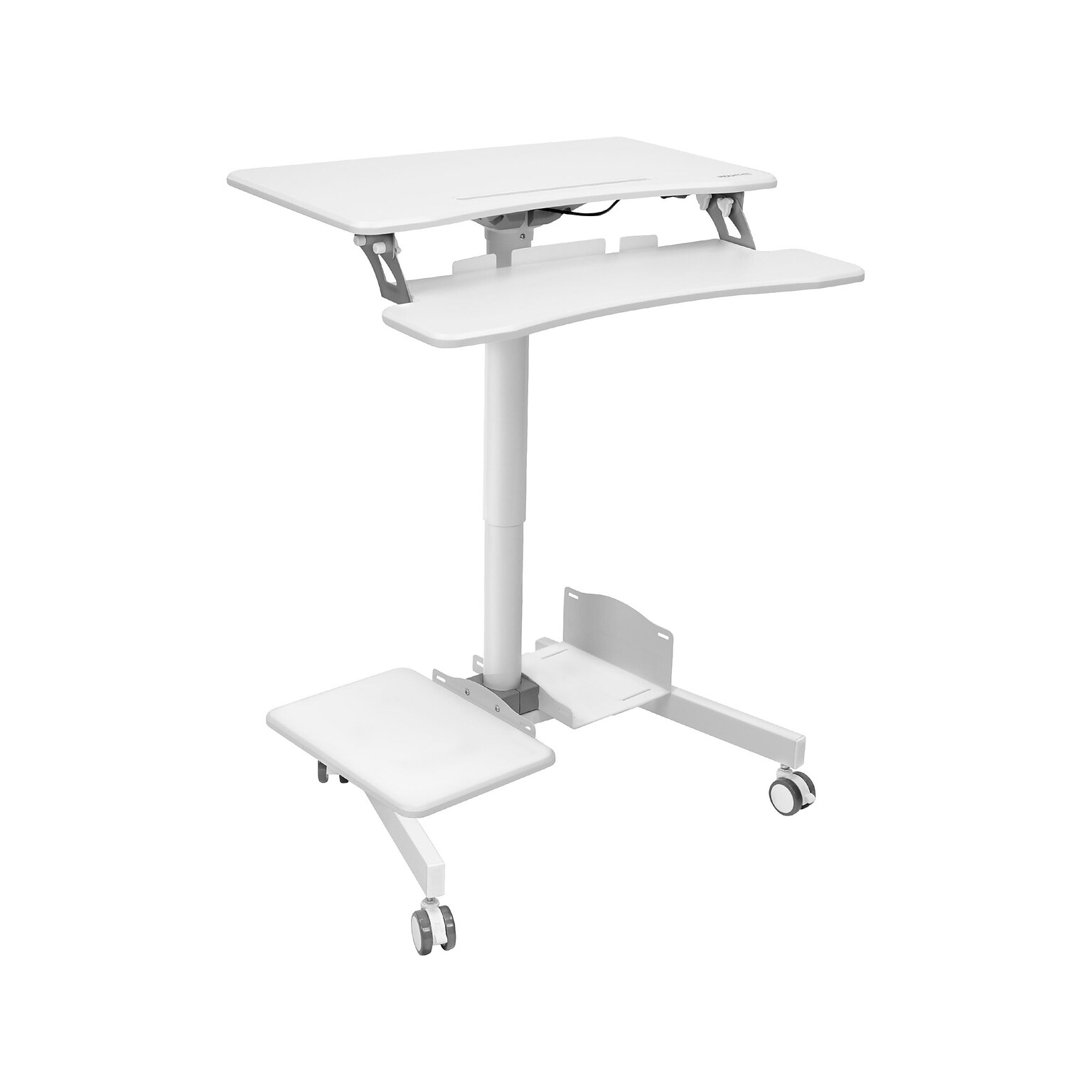 Mount-It! 28W Adjustable Steel Standing Desk, White (MI-7979W)