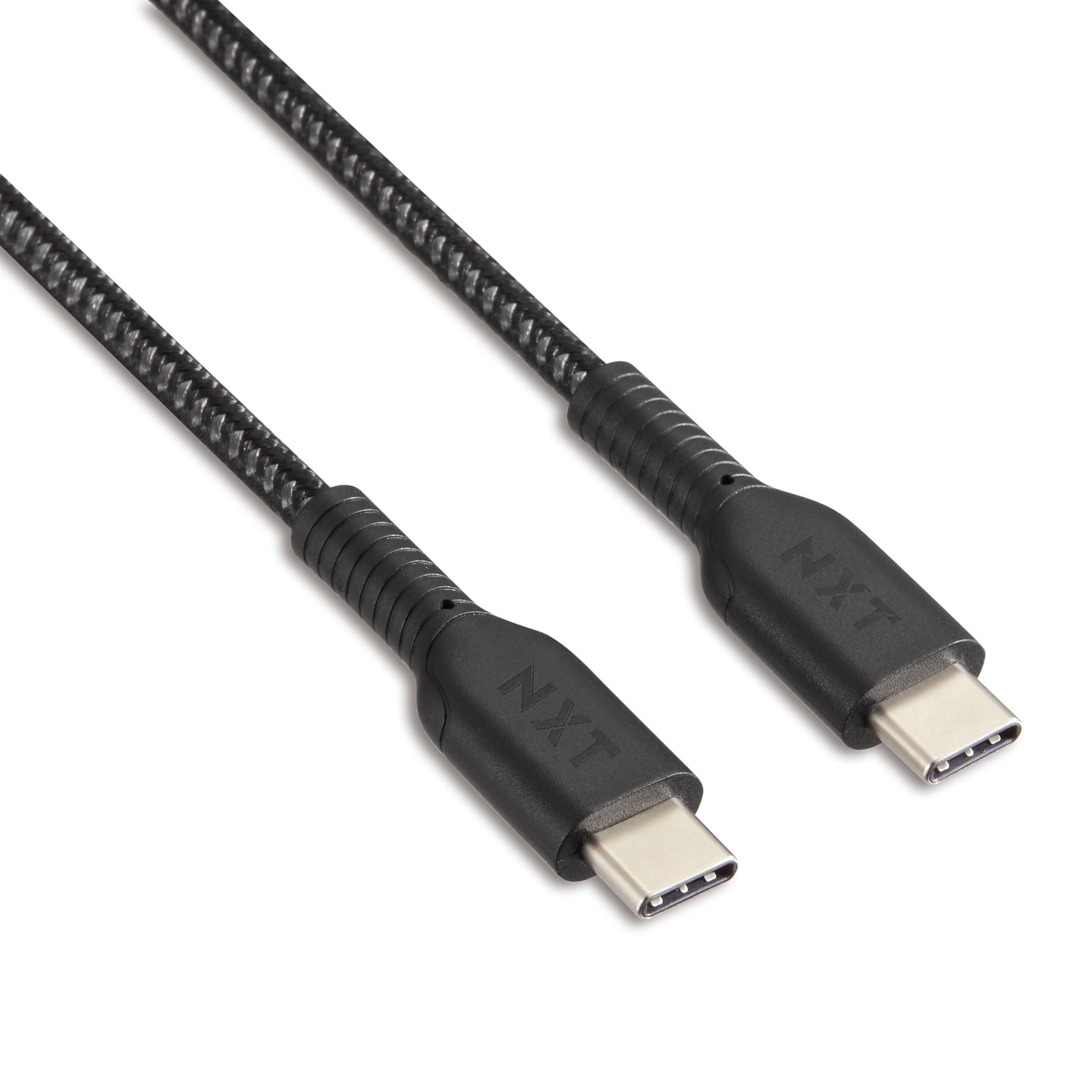 NXT Technologies™ 6 Ft. Braided USB-C Cable, Black (NX60469)