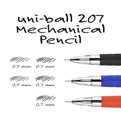 uni-ball 207 Mechanical Pencil, 0.7mm, #2 Medium Lead, Dozen (70126)