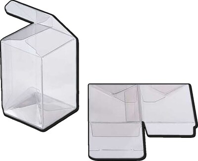 JAM Paper Pop & Lock Top Clear Gift Boxes, 4 x 4 x 6, 25/pack (CB-PLB138)