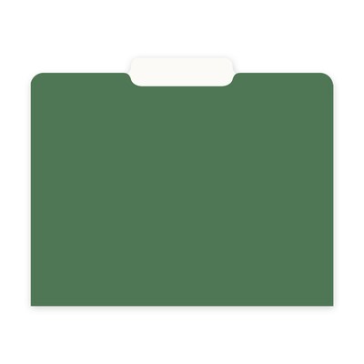 Blue Sky Bespoke File Folder, 1-Tab, Paper Stock, Letter Size, Assorted Colors (159133)