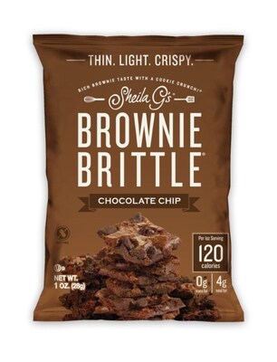 Sheila G's Chocolate Brownie Brittle Chips Crisps, 1 oz., 6 Bags/Pack (BBCC6)