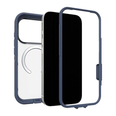 OtterBox Defender Series Pro XT MagSafe Compatible Phone Case for Apple iPhone 17 Pro, Shock Absorbing, Baby Blue Clear