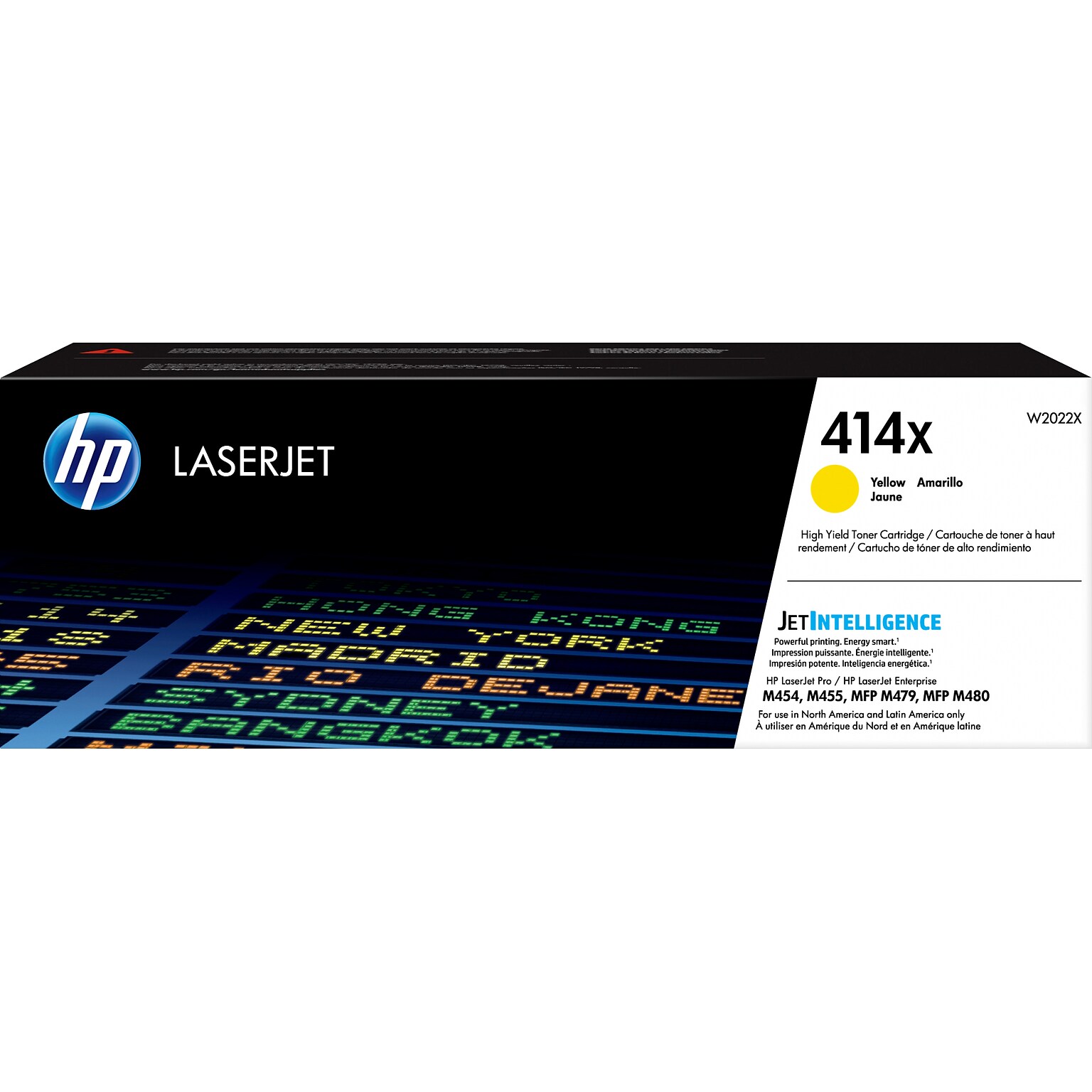 HP 414X Yellow High Yield Toner Cartridge, Prints Up to 6,000 Pages (W2022X)