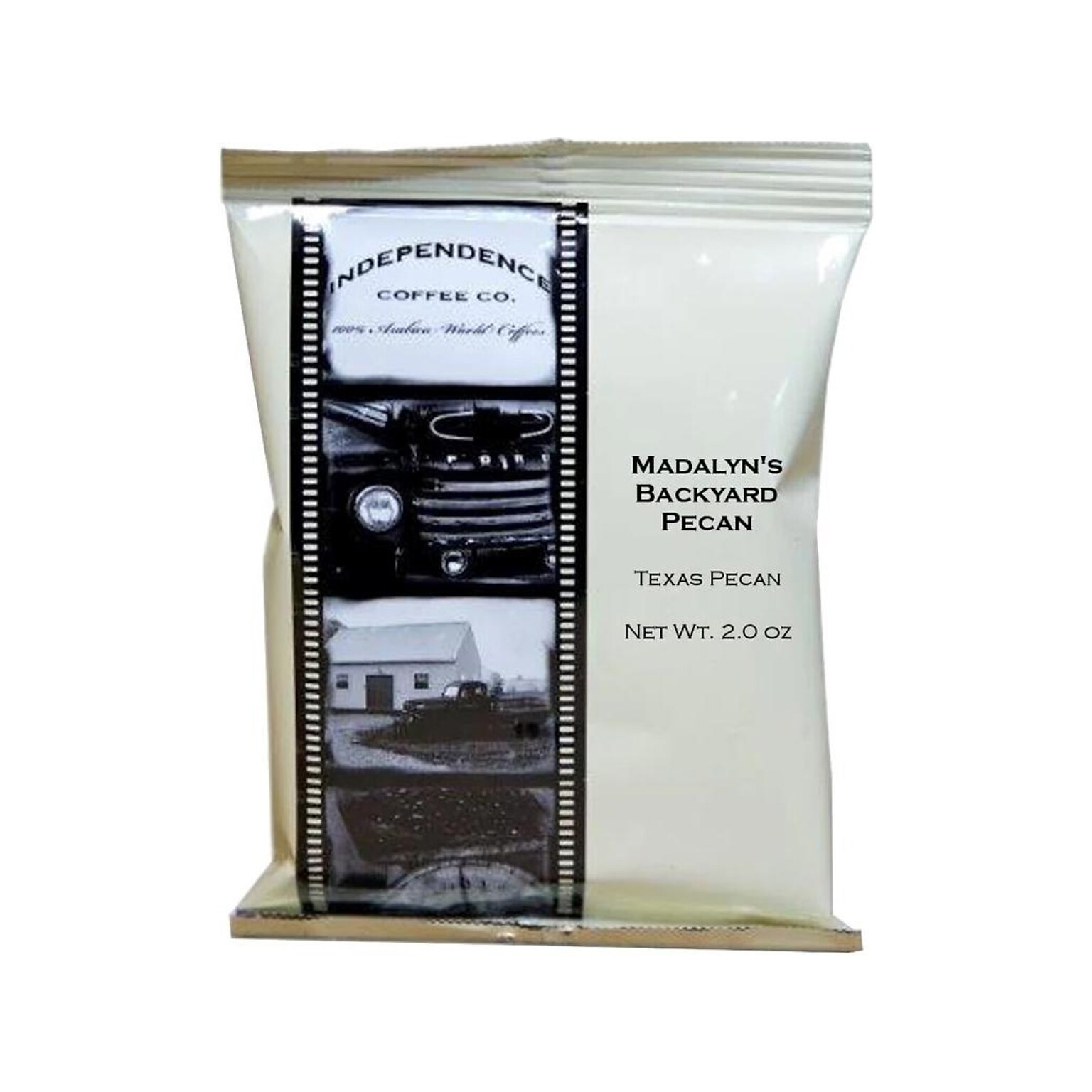 Independence Coffee Co. Madalyns Backyard Pecan Coffee Frac Pack, Light Roast, 2 oz., 40/Carton (MBP.FP-2.0oz40ctbx)