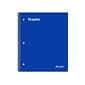 TRU RED™ Premium 1-Subject Notebook, 8.5" x 11", Graph Ruled, 100 Sheets, Blue (TR58323)