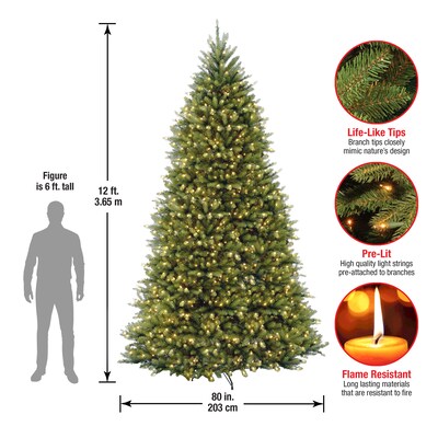 National Tree Company Dunhill Fir® Artificial Christmas Trees DUH-120LO-S