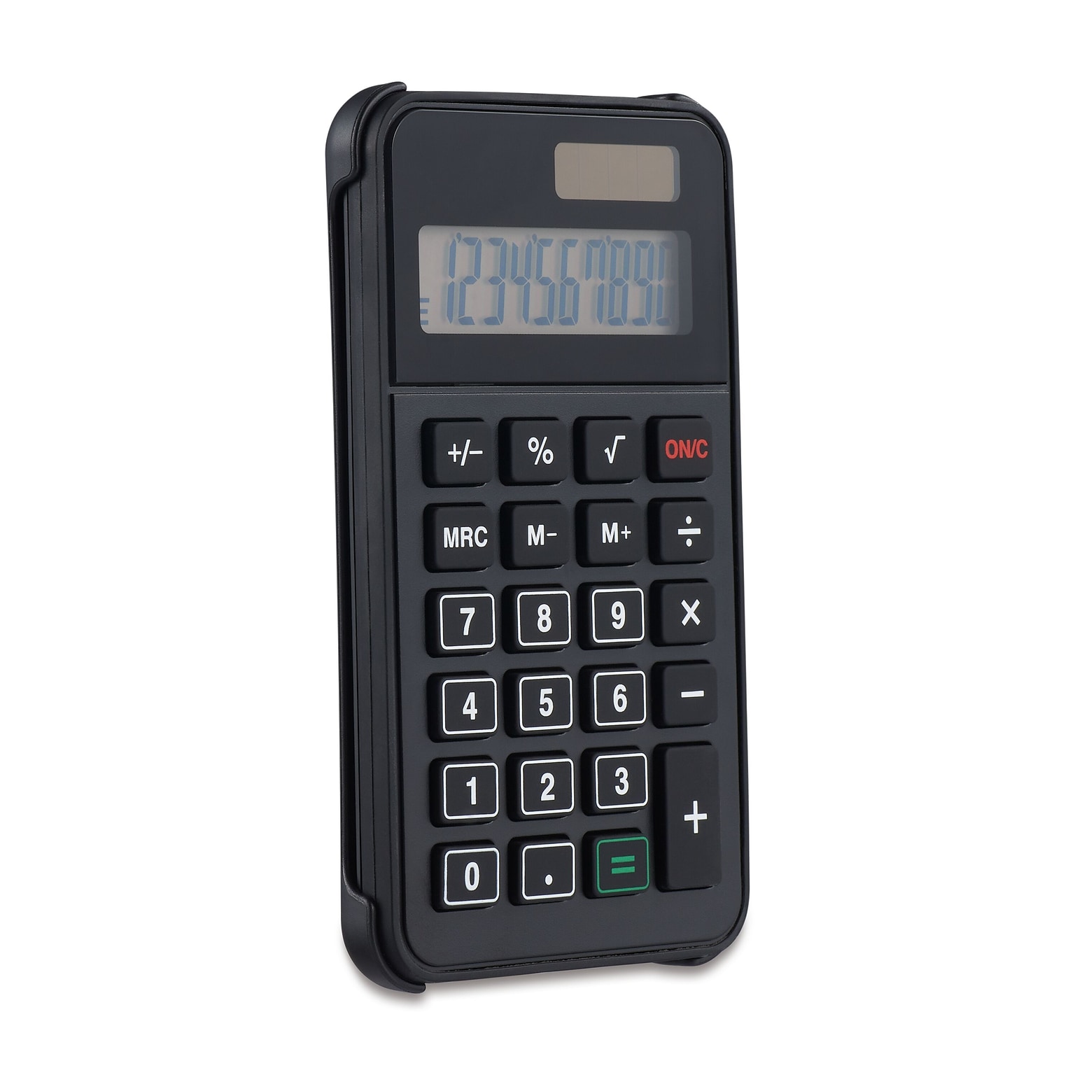 Quill Brand® 10-Digit Solar and Battery Basic Calculator, Black (ST150-CC)